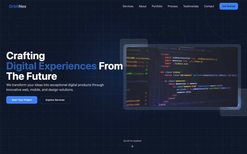 OrbitNex screenshot